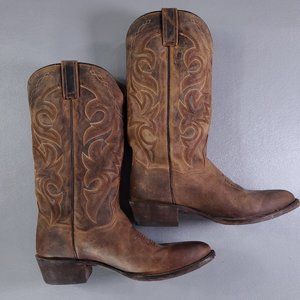 Dan Post Western Boots Cowboy Mens Brown Leather Mexico Renegade Adult Size 9